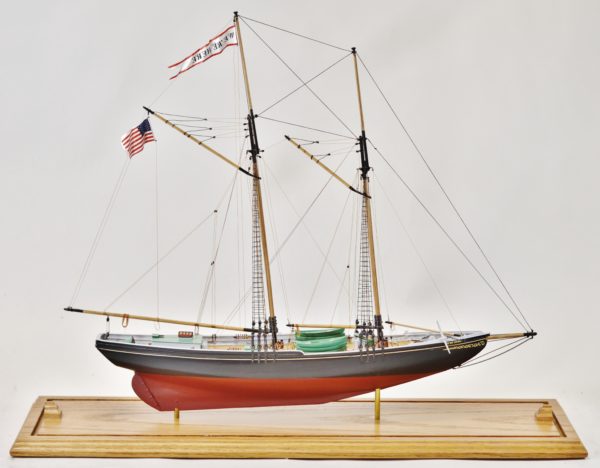 We're Here Wooden Ship Model