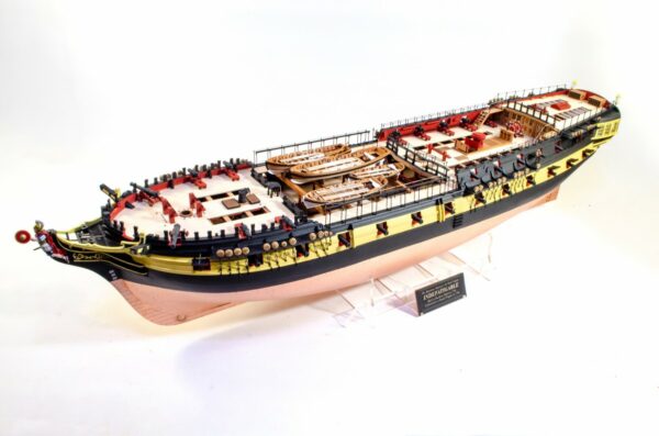 HMS Indefatigable Wooden Model Ship Ki